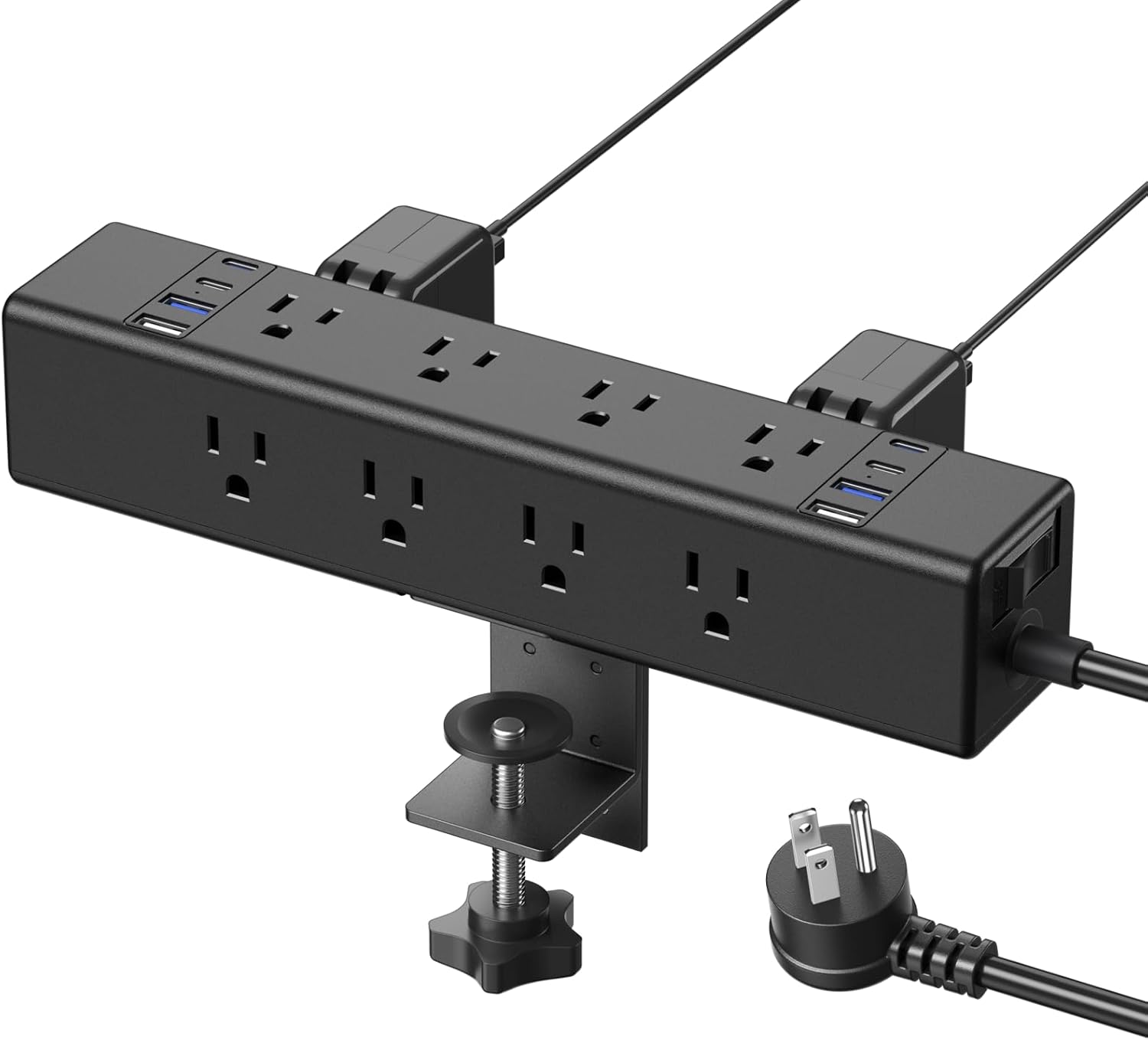 CCCEI Desk Outlet Station with 12 Outlets and USB Ports