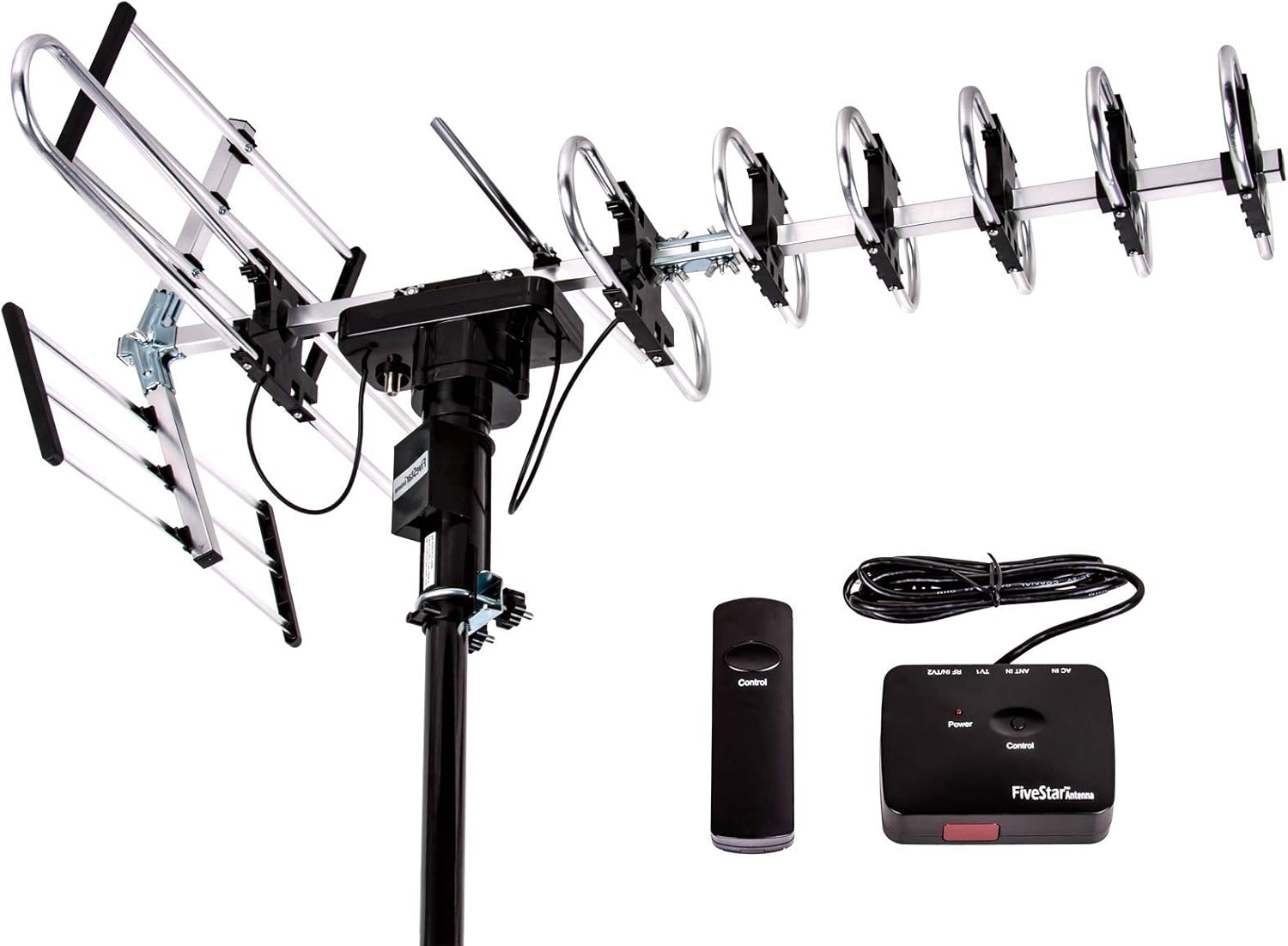 200-Mile Range HD Antenna with Remote Control