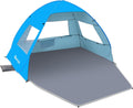 Pop Up Beach Tent for 3-4 Person - Instant UPF 50+ Shade