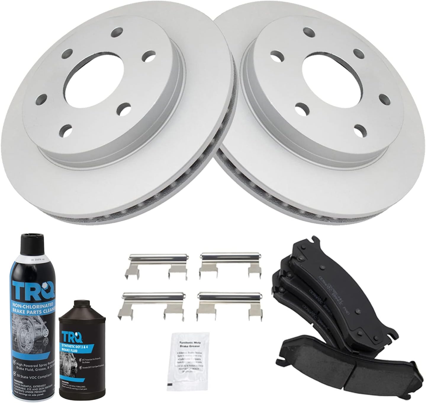 TRQ Front Premium Ceramic Brake Pad & Coated Rotor Kit Review
