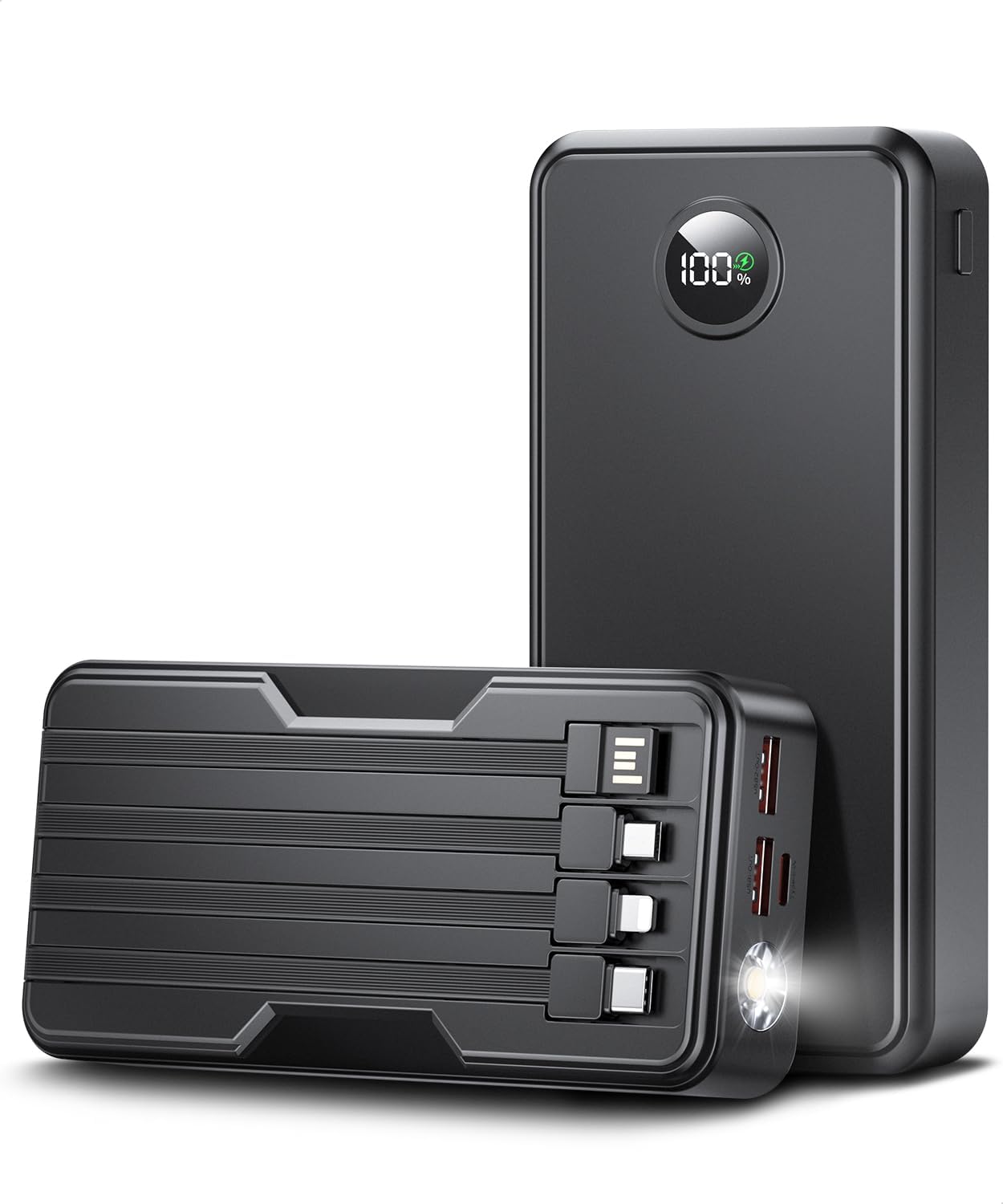 40000mAh Fast Charging Power Bank - 5 Outputs, 2 Inputs, LED Display