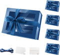 Blue Gift Boxes with Window 9x6.5x3.8 in - Magnetic Lid