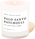 Palo Santo Patchouli Candle - 11oz Soy Jar with Wood Lid