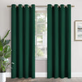 Emerald Green Blackout Curtains 52 x 90 in - Thermal Insulated Panels