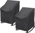 Waterproof Grey Rocking Chair Covers x2 - TORUTA - Protects Your Patio Rockers!
