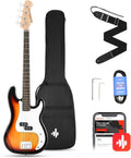 Donner Electric Bass Guitar PB-Style Beginner Kit Sunburst - Starter