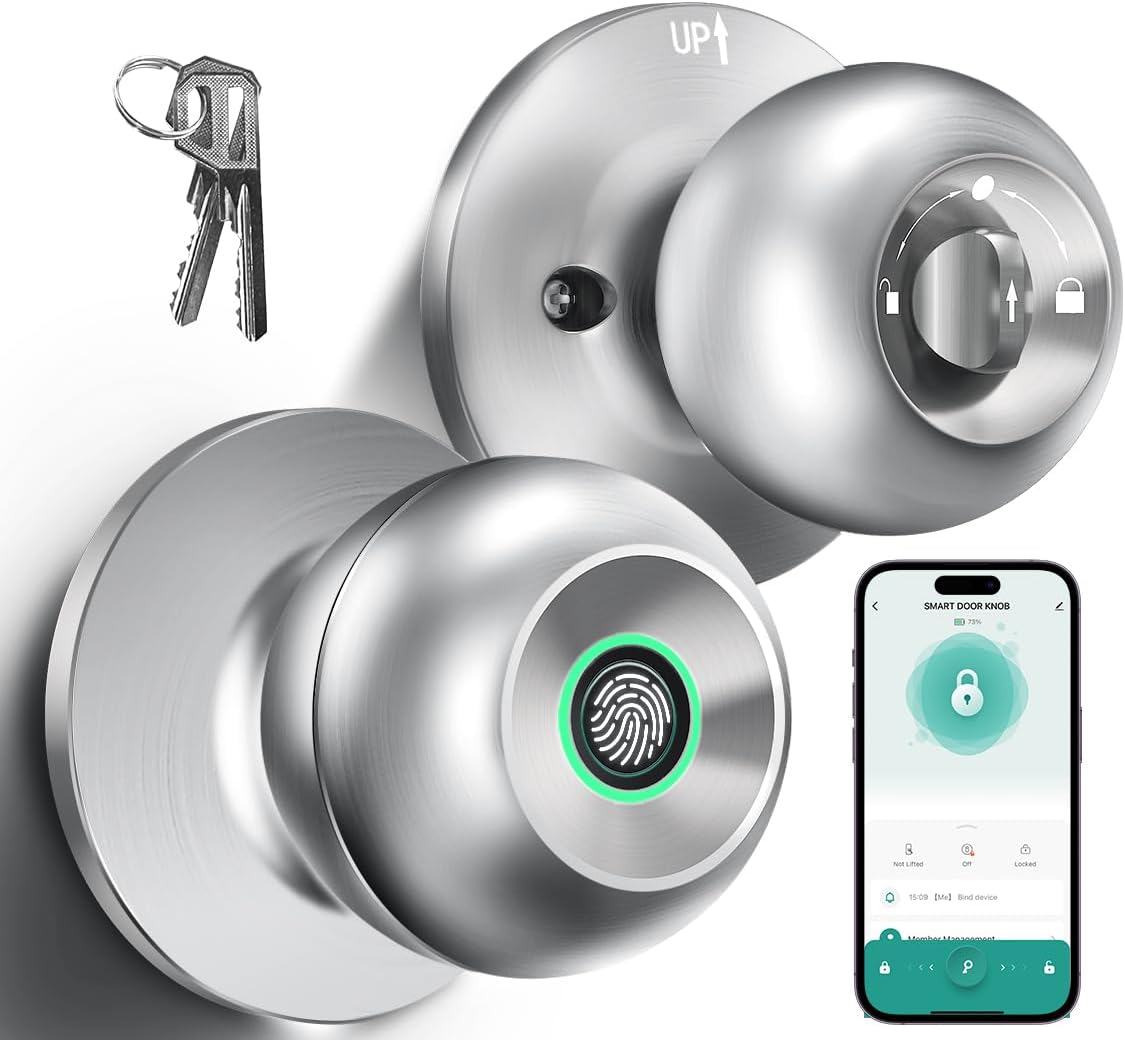 Fingerprint Door Lock with Smart App Control for Home Security