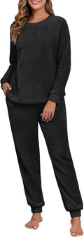 Fluffy Pajamas for Women Soft Fleece Warm 2-Piece Set - Cozy Fit