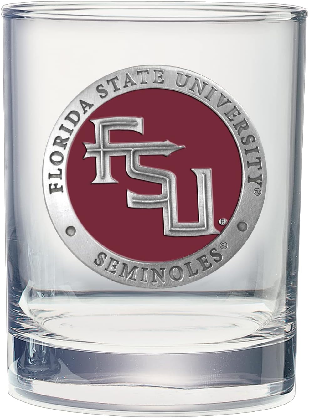 Heritage Pewter Florida State Double Old Fashion Glass 14 OZ