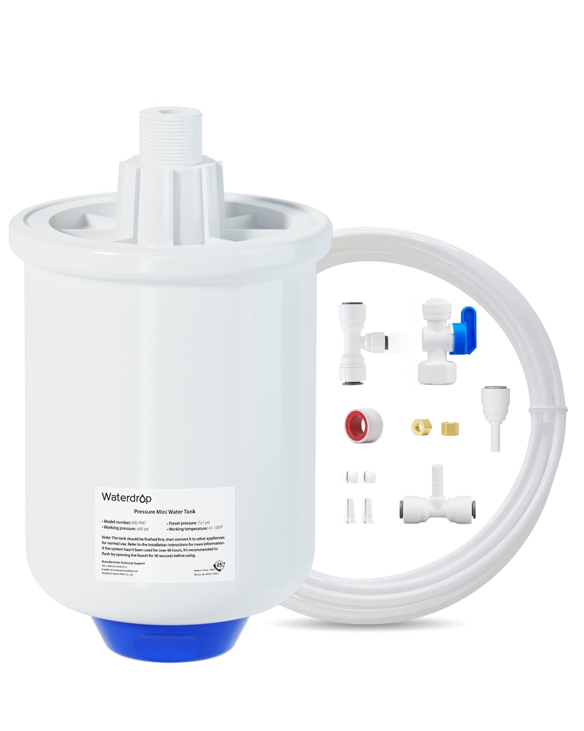 Waterdrop PMT Small Water Pressure Tank for RO Systems