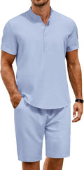 COOFANDY Men's 2 Piece Set for Summer Beach Vacation Outfits