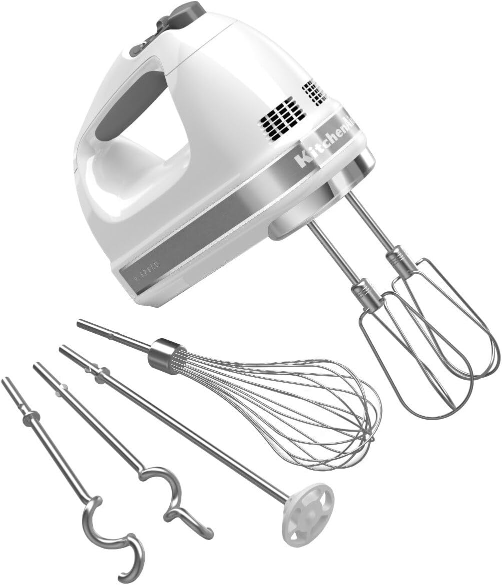 KitchenAid 9-Speed Hand Mixer for Effortless Baking and Mixing