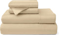 Rayon Derived from Bamboo Bed Sheet Set - Cooling, Silky Soft Queen