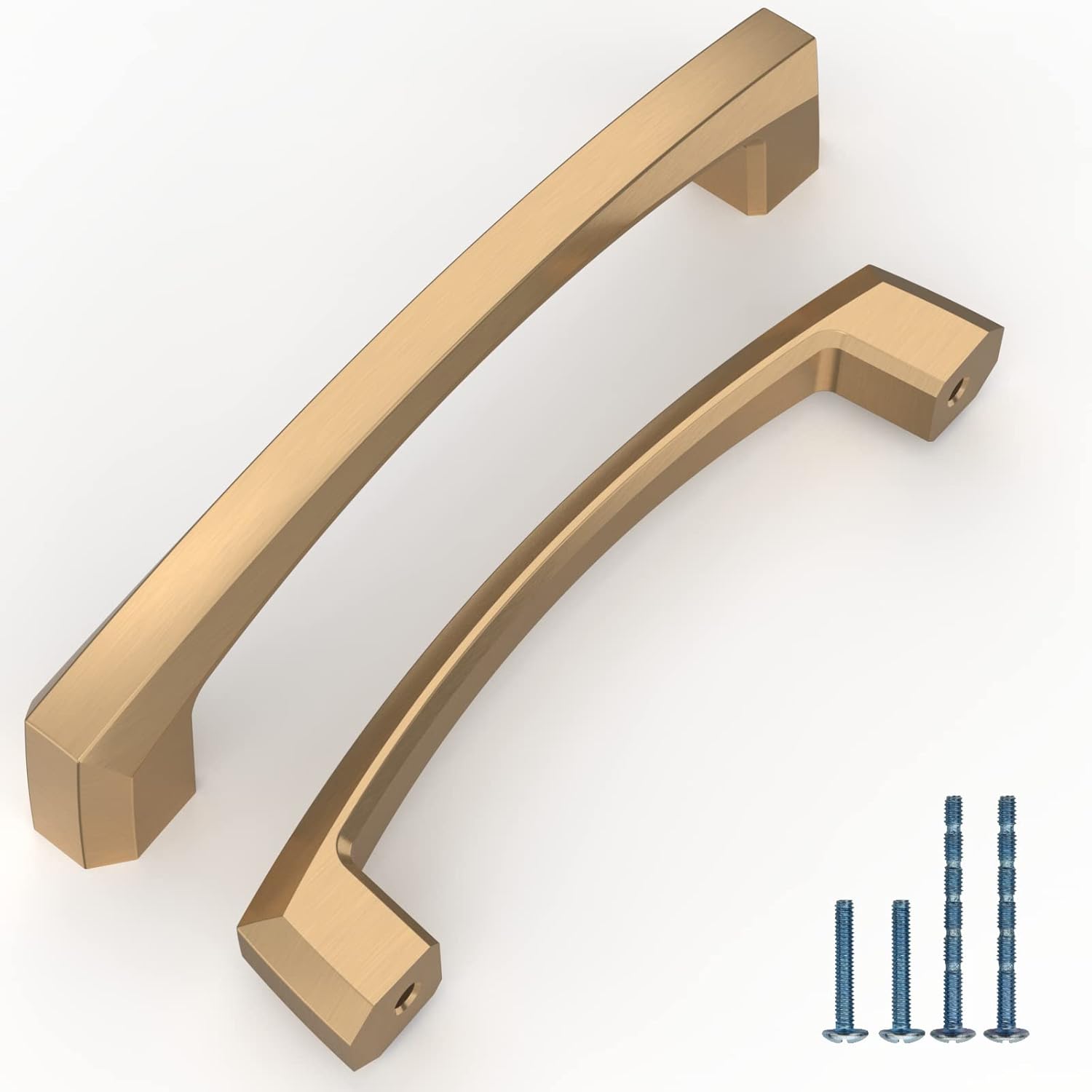 Champagne Bronze Kitchen Cabinet Handles - 10 Pack of 4 Inch Pulls