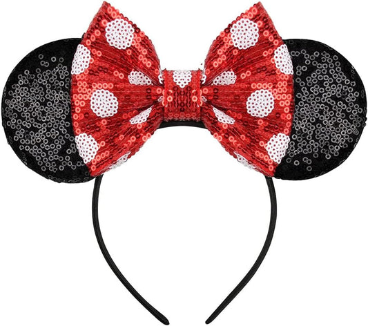 Sparkling Sequin Mouse Ears Headband for Girls