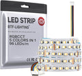 RGBCCT 5 Colors in 1 LED Tape Lights 16.4ft - Rich Colors & Pure White