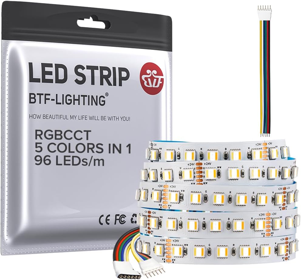 BTF-LIGHTING RGBCCT LED Tape Lights for Stunning Home Decor