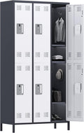 Metal Storage Locker 6-Door Steel Cabinet for Office Gym Dormitory