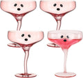 Ghost Margarita Glasses 4 Pack 13 oz Pink Margarita Glasses
