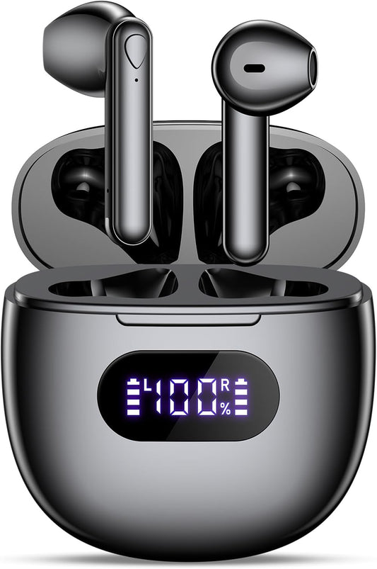 Wireless Earbuds V5.3 - 48H Battery Life, IPX7 Waterproof, HiFi Stereo Bass