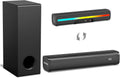 Wohome Sound Bar with 5.25-Inch Wired Subwoofer - Deep Bass for TVs