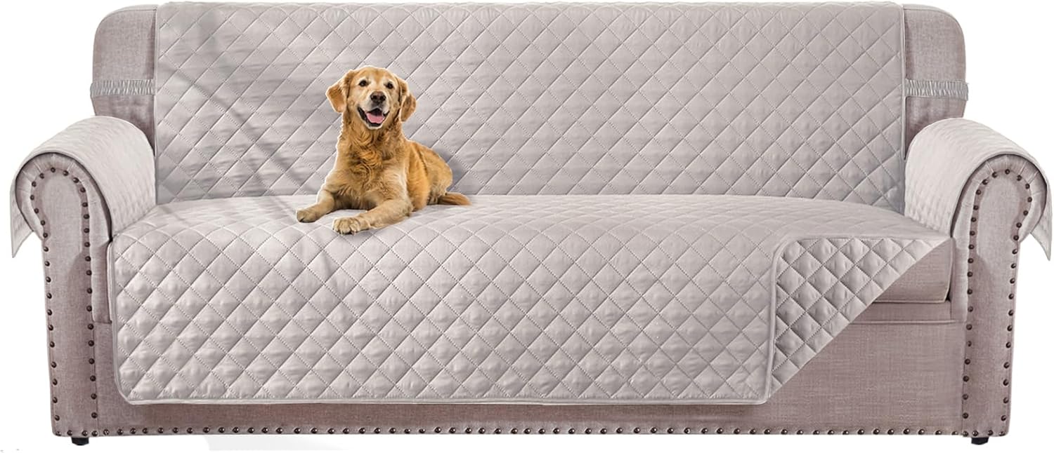 Reversible 3 Cushion Couch Cover for Dogs - Water Resistant Protector