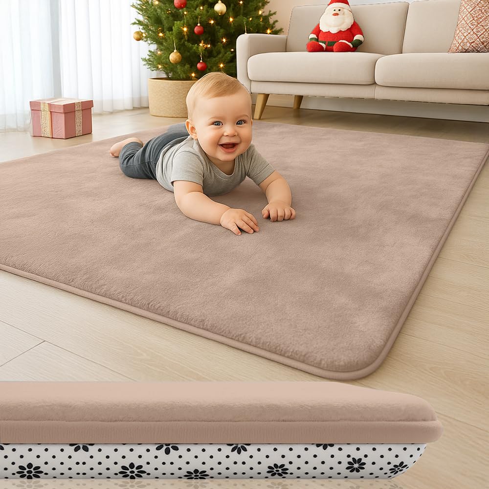 Thick Padded Baby Floor Play Mat for Safe Playtime Comfort