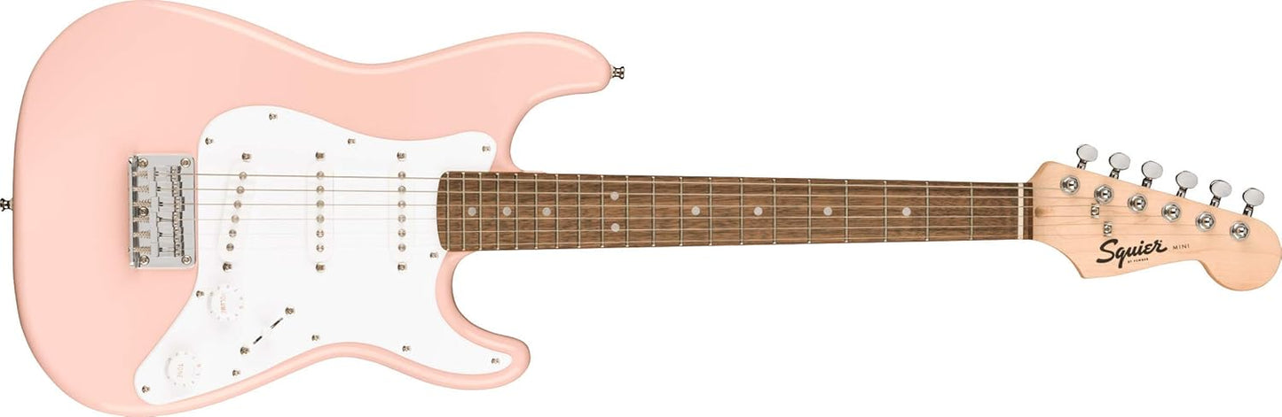 Squier Mini Stratocaster Electric Guitar in Shell Pink Review