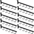 10 Pack Faceout Clothes Hanger with 5 Hooks - Space Saving Gridwall
