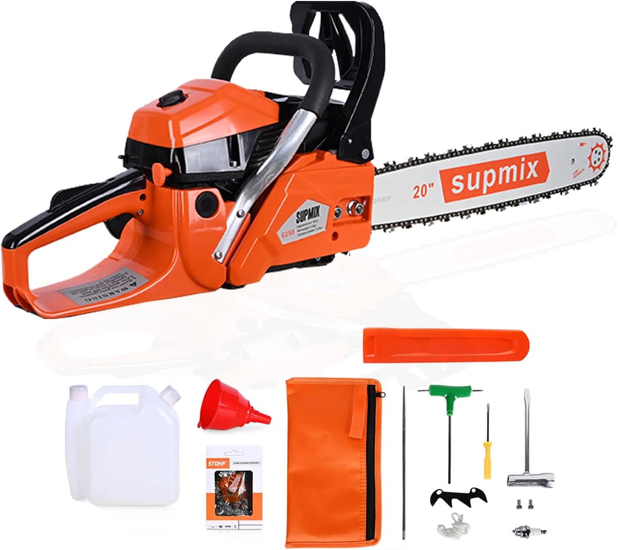 Supmix Gas Chainsaw 62CC Power Chain Saw for Efficient Cutting