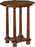 Hekman Round Side Table: Sunburst Veneer Top