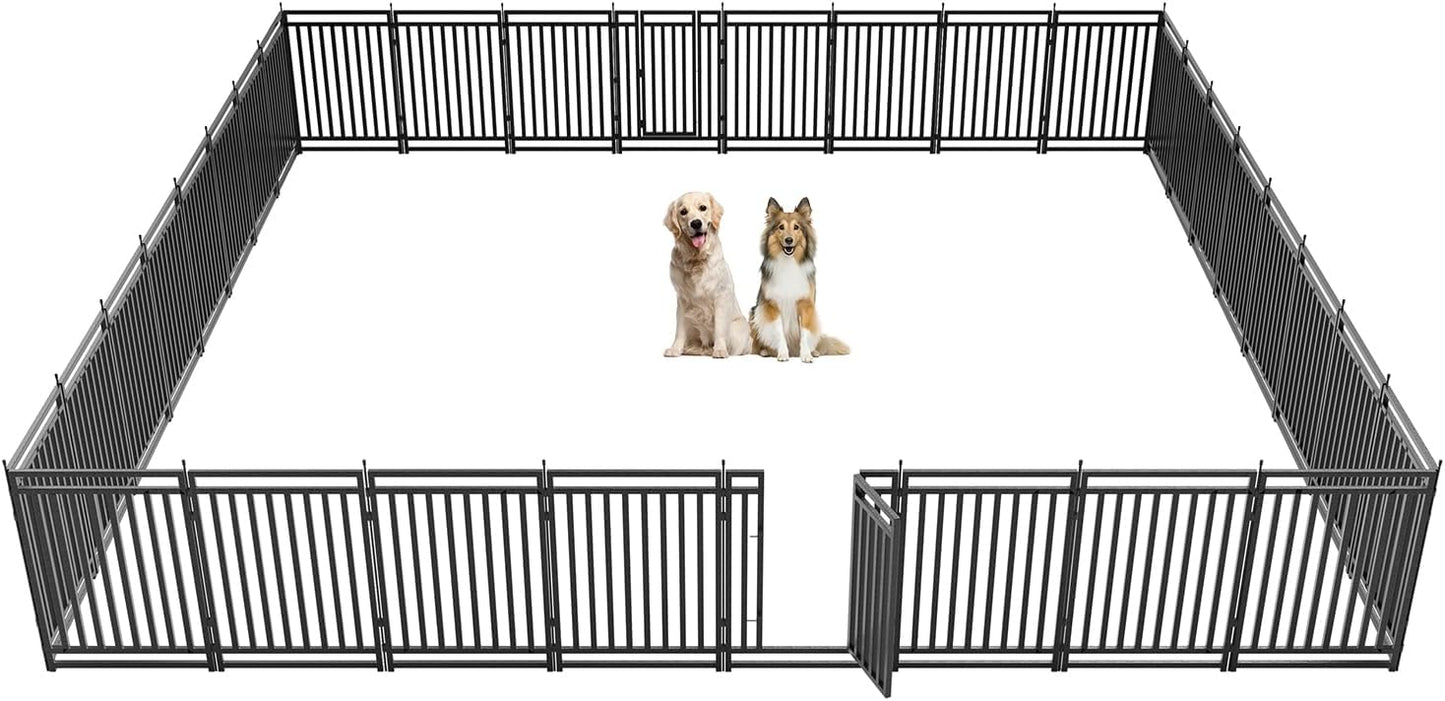 Dog Fence Outdoor for Yard Indoor Playpen 40in Height 32 Panels