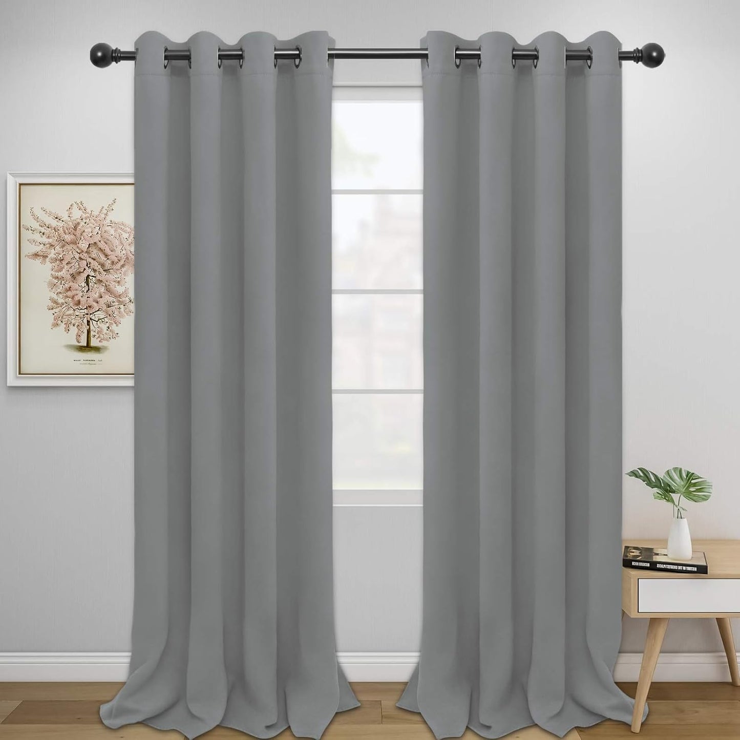 Easy-Going Blackout Curtains for Bedroom and Living Room Use