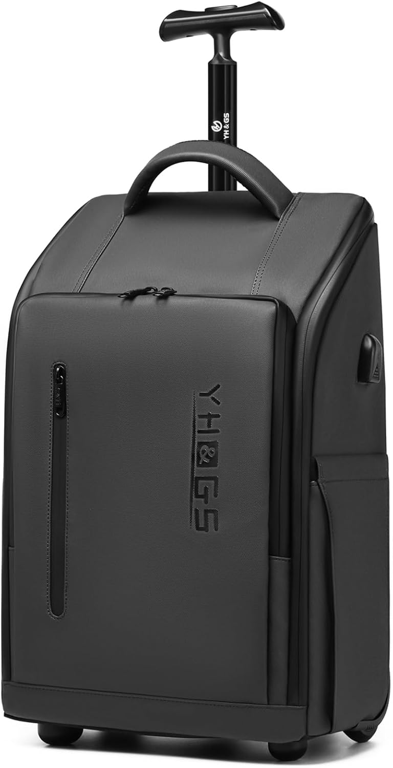 Rolling Backpack Waterproof Commuter Backpack with Wheels