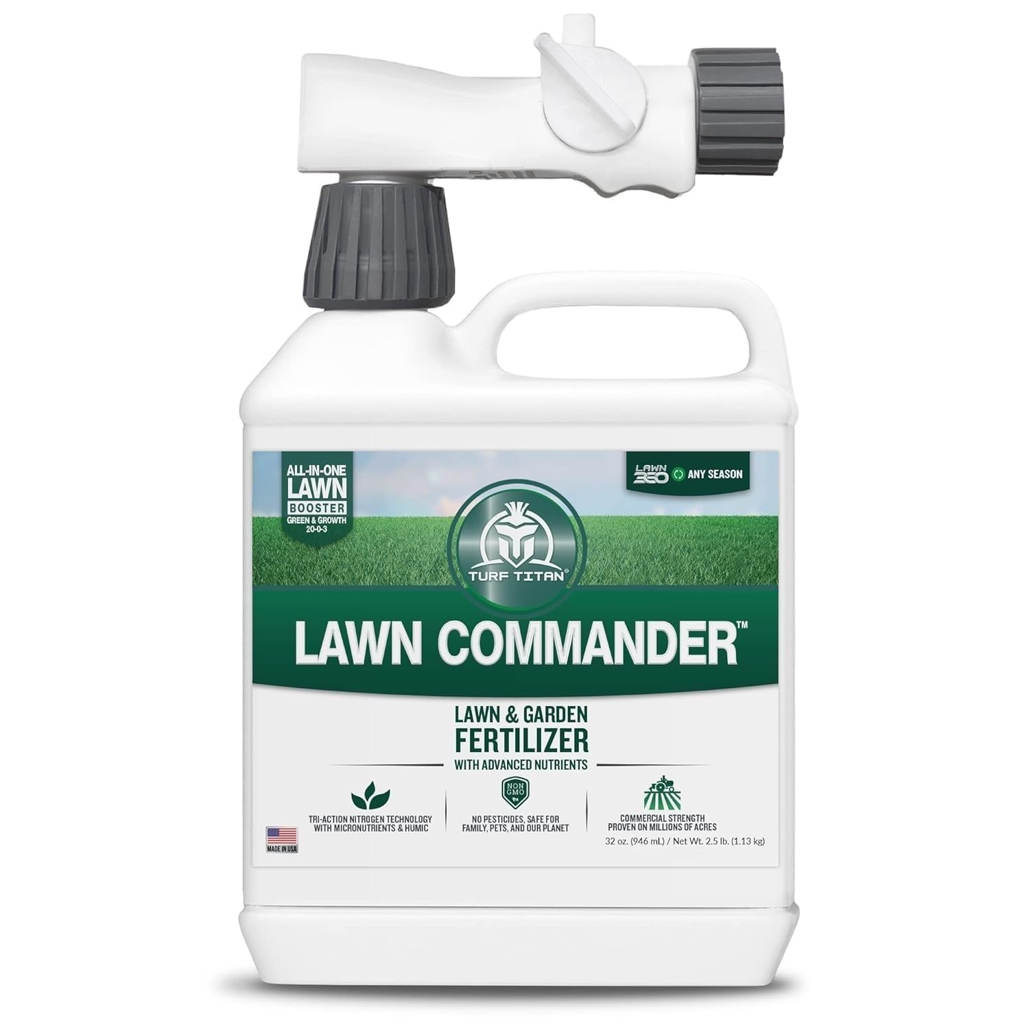 Turf Titan Lawn Commander Fertilizer for Green Grass Growth