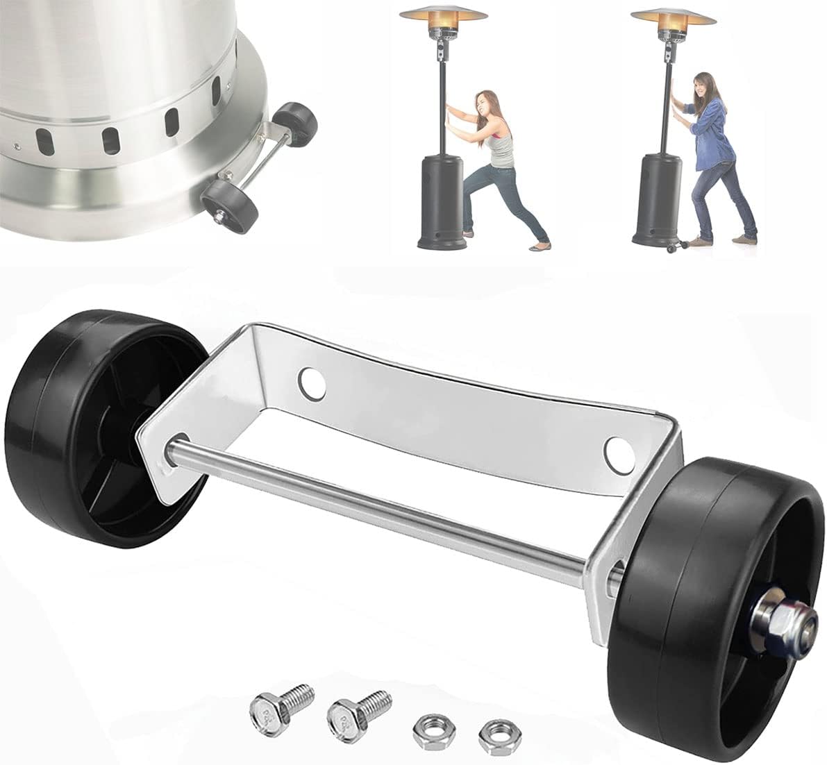 Easy Move Universal Patio Heater Wheel Kit