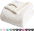 Sherpa Fleece Bed Blanket Queen Size - Super Soft Reversible
