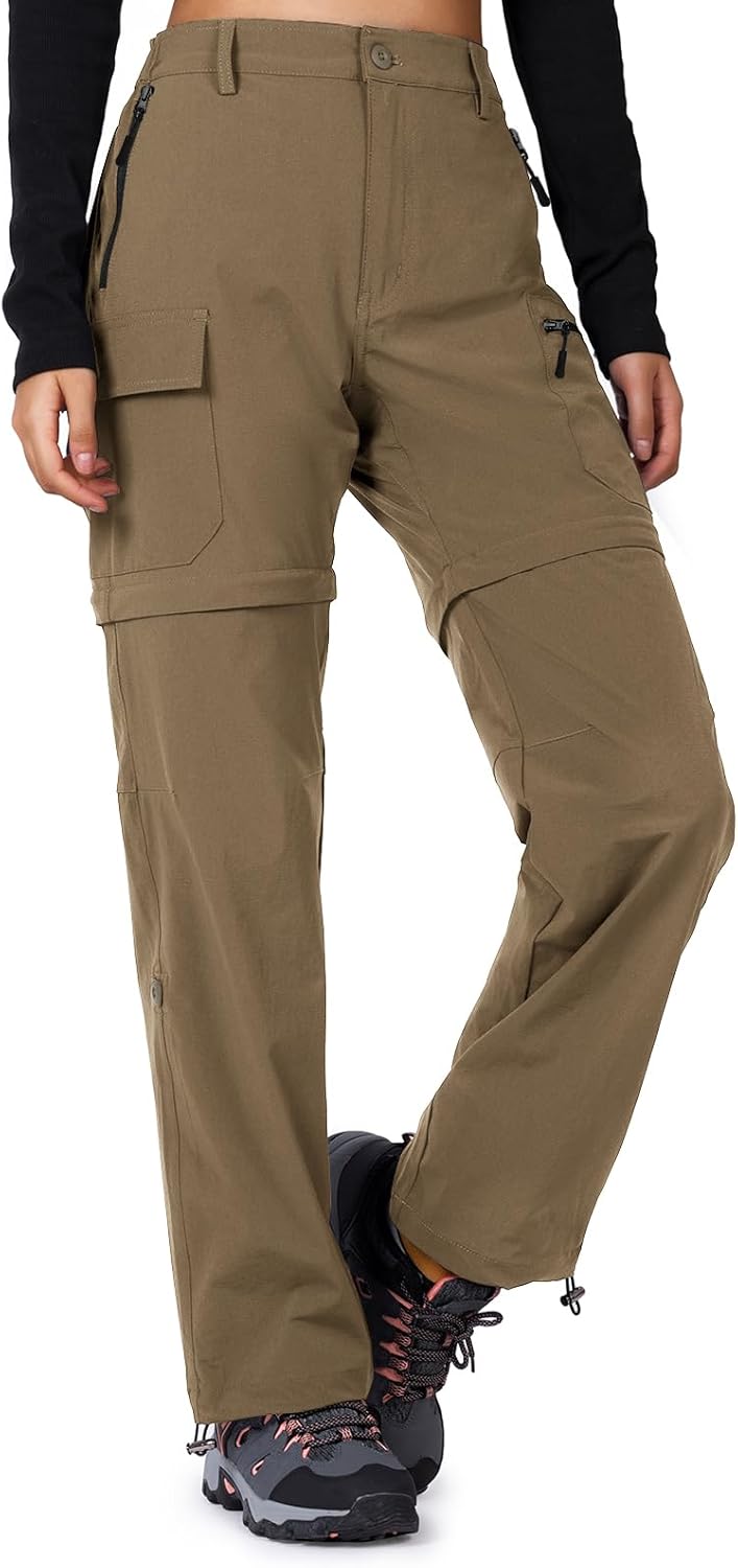 Cycorld Women's Convertible Quick-Dry Lightweight Hiking Pants
