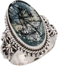 925 Sterling Silver Ring for Women & Men with Blue Copper Turquoise