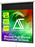 125 in Projector Screen Pull Down Manual B 1:1 - 8K/4K Ready