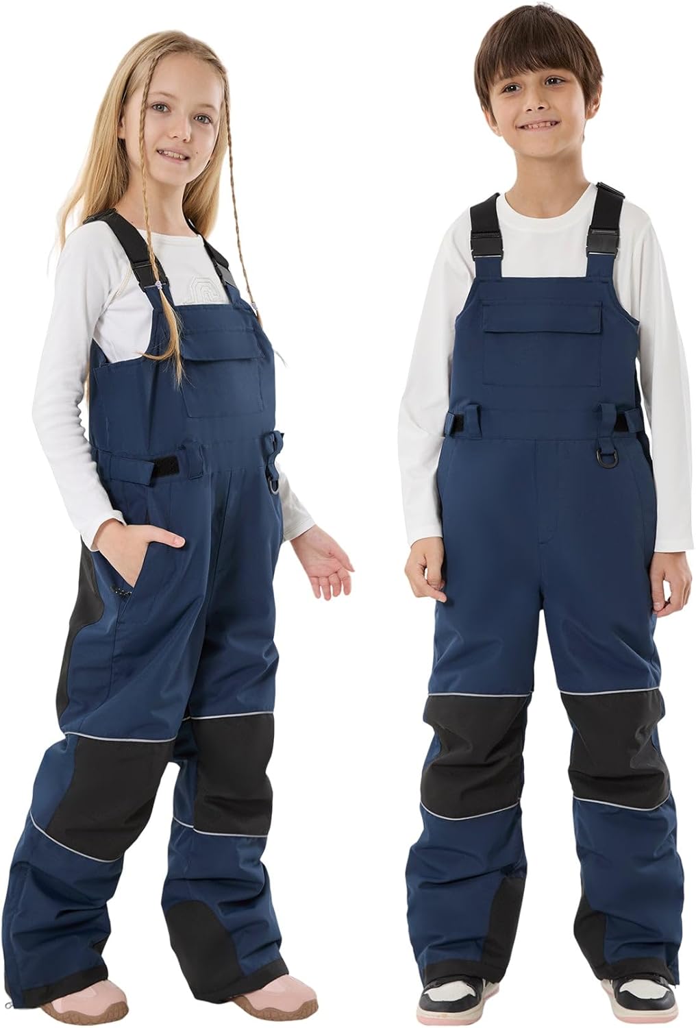 Kids Snow Bibs for Boys and Girls - Insulated Waterproof Pants