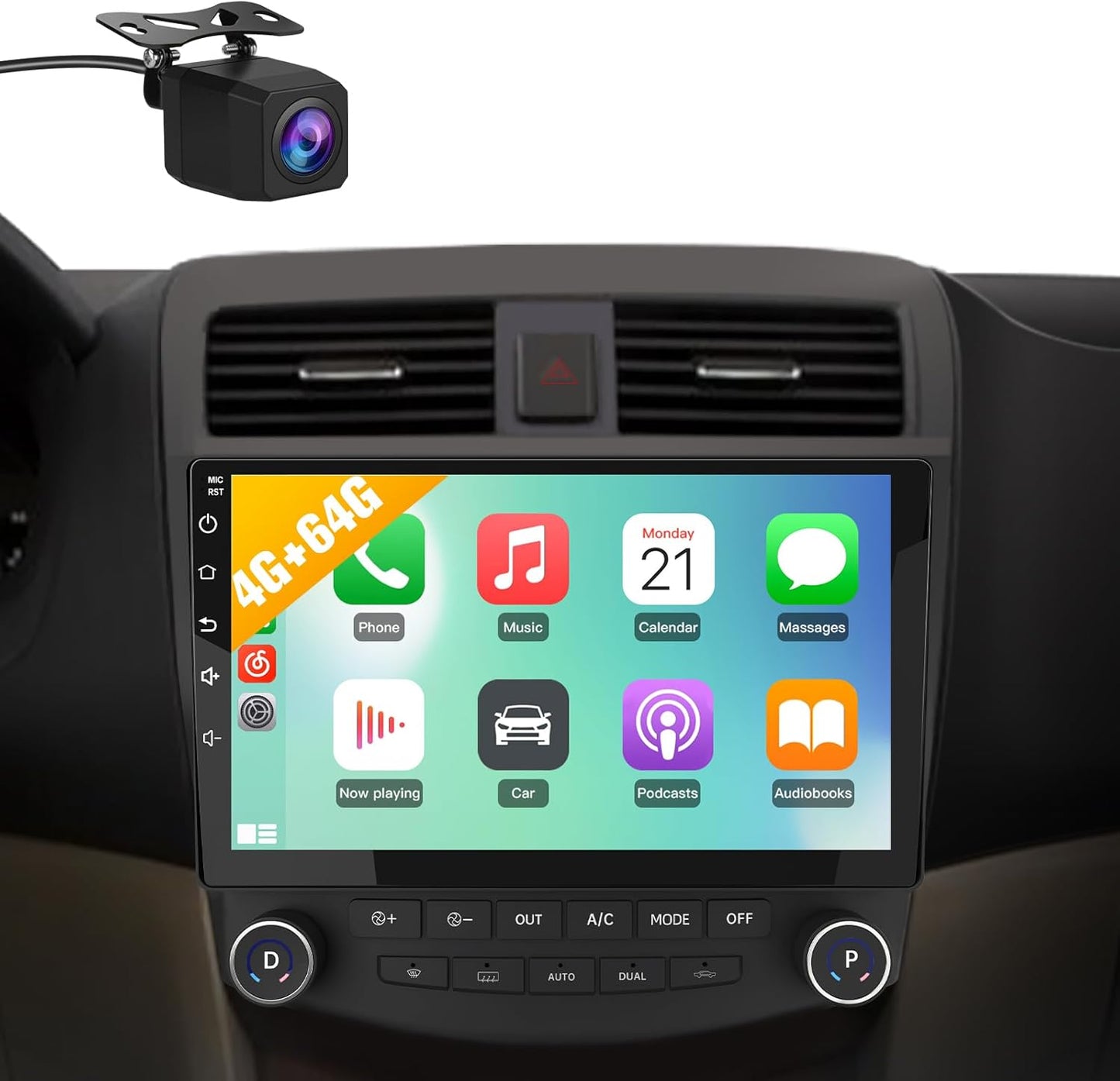 4GB+64GB Car Radio Stereo Android 13 for Honda Accord 7th