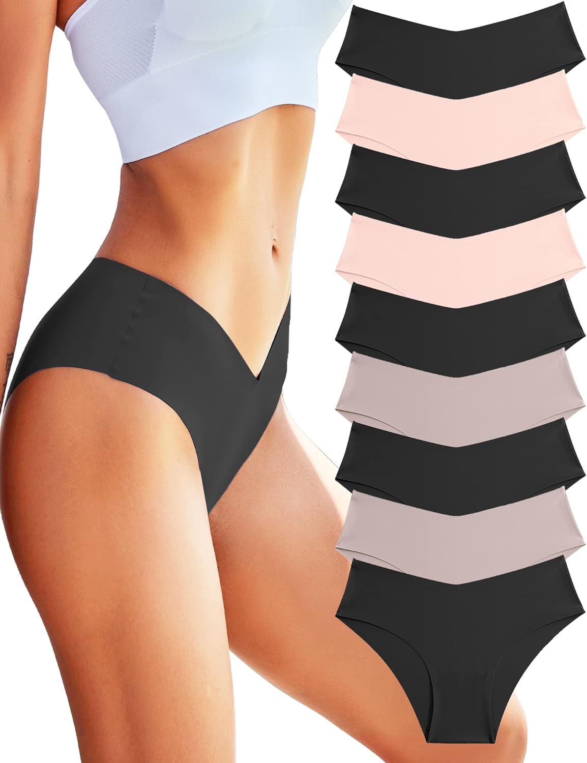 ROSYCORAL Womens Seamless Bikini Panties for Ultimate Comfort
