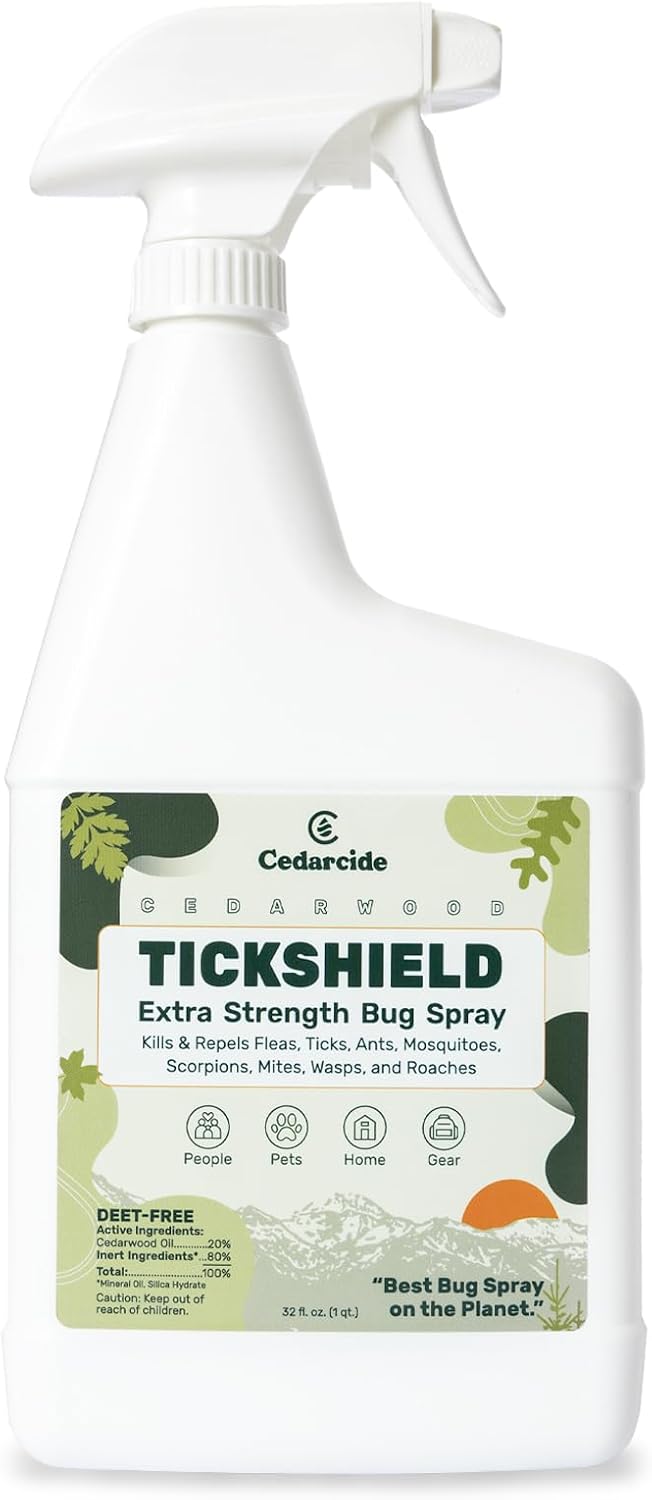 Cedarcide Extra-Strength Tickshield Natural Bug Repellent Spray