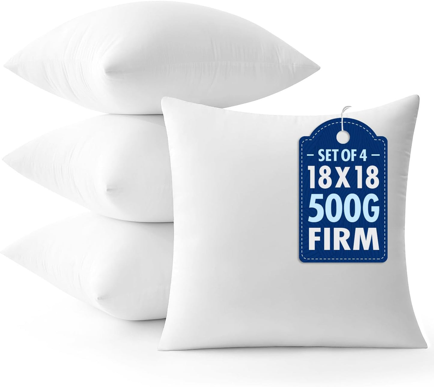 MIULEE 18x18 Inch Throw Pillow Inserts for Comfort and Style