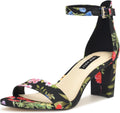 Nine West Pruce Heeled Sandal - Chic Almond Toe Block Heel Footwear