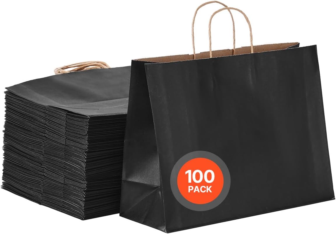 VEVOR Kraft Paper Bags with Handles for All Occasions