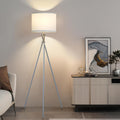 Tripod Floor Lamp Silver 61in Standing Lamp - Stable Modern Lighting