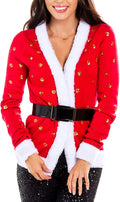 Charming Tipsy Elves Women's Cardigan Ugly Christmas Sweater