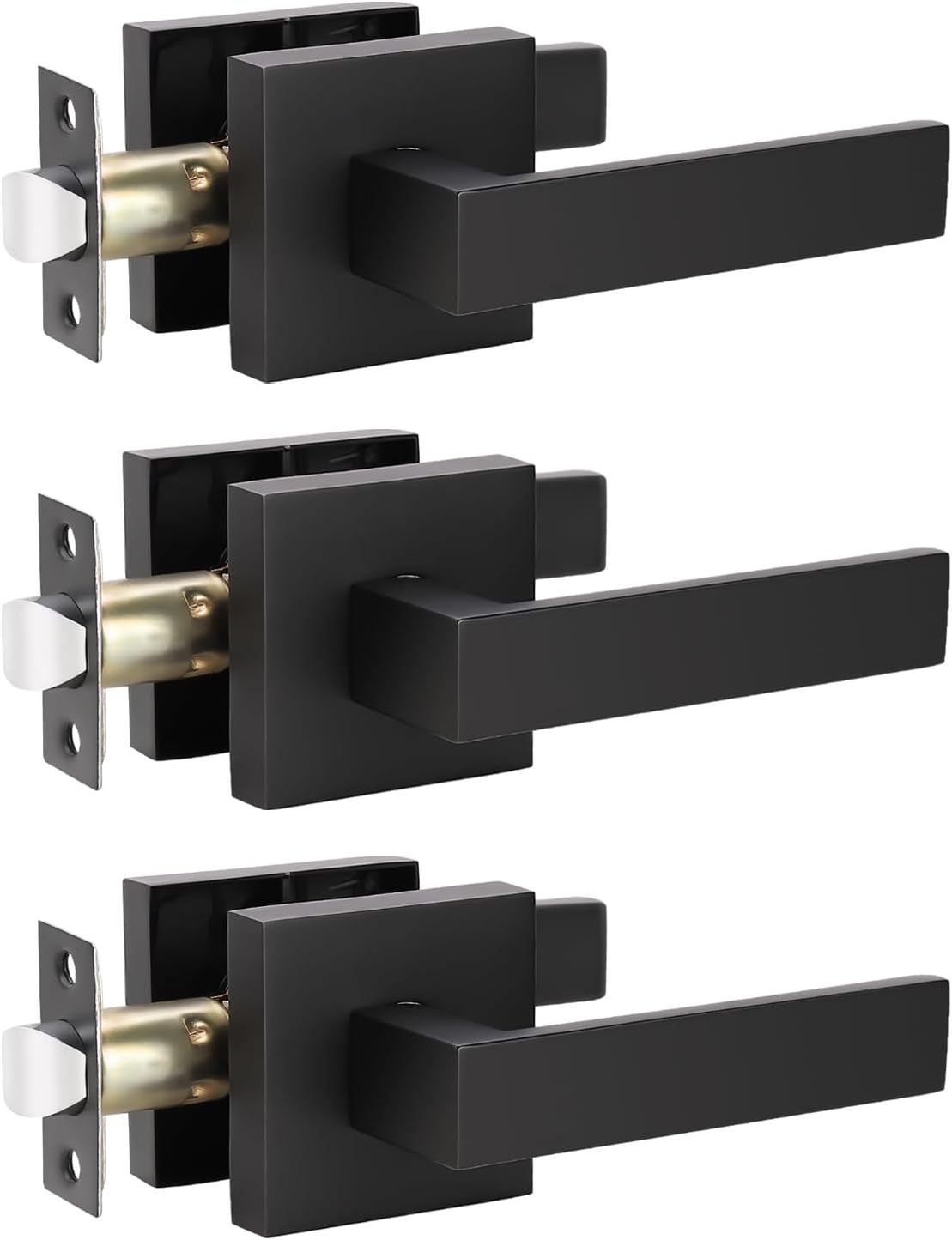 KNOBWELL 3 Pack Black Interior Door Handles for Easy Access